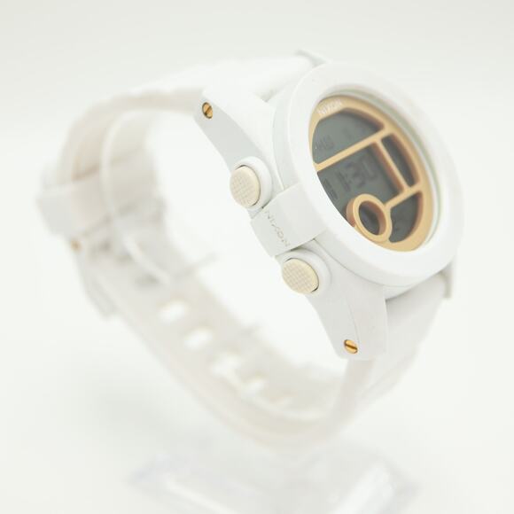Nixon That's What She Said Unit 40 White Mens Digital 44mm Watch w New Battery - Picture 10 of 15